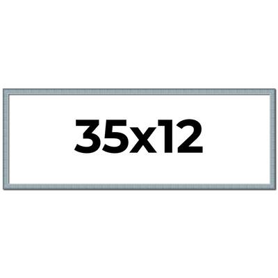 35x12 Frame Rustic Sky Blue Solid Wood Picture Frame | 0.75 Inch