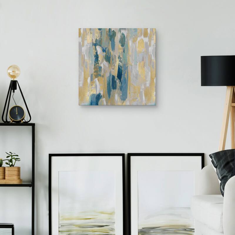 Reveal Teal I by Jennifer Martin Canvas Art Print