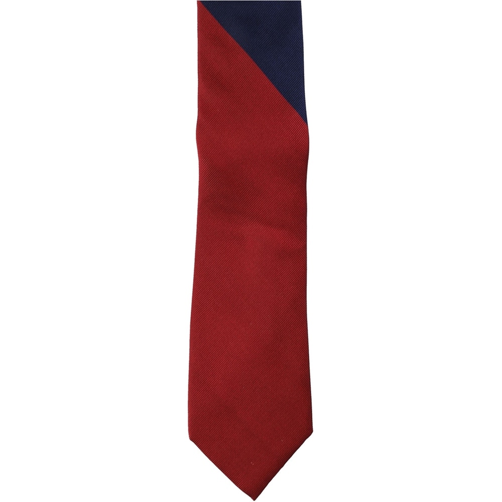 red Tommy Hilfiger Mens Floral Self-tied Necktie One Size