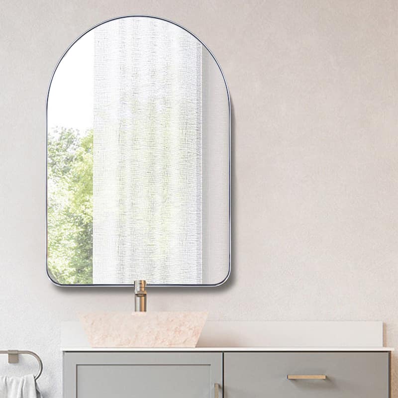 TEHOME Lussia Arch Metal Wall Mirror