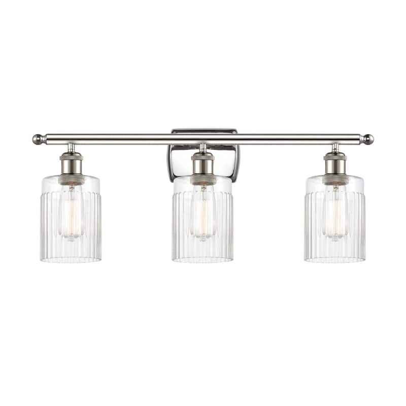 Innovations Lighting Hadley 3 Light 26" Wide Bathroom Vanity Light - Polished Nickel / Clear
