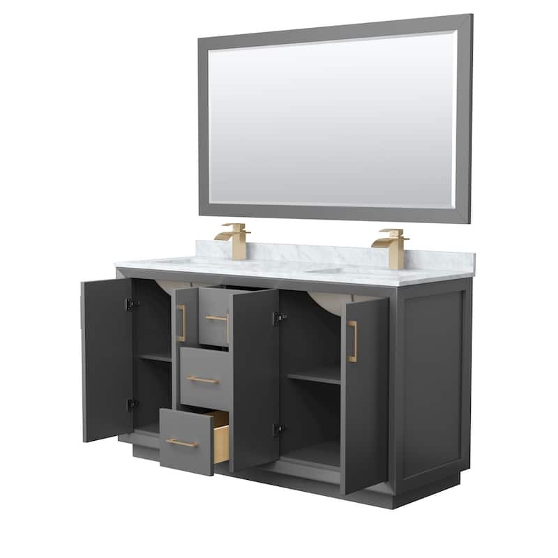 Wyndham Collection WCF414160D-NAT-UNSM58 Strada 60" Free Standing