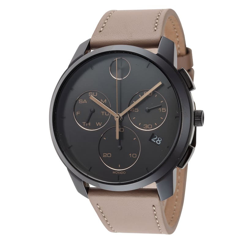 Movado Men's Bold 42mm Quartz Watch 3600719 - Tan - N/A