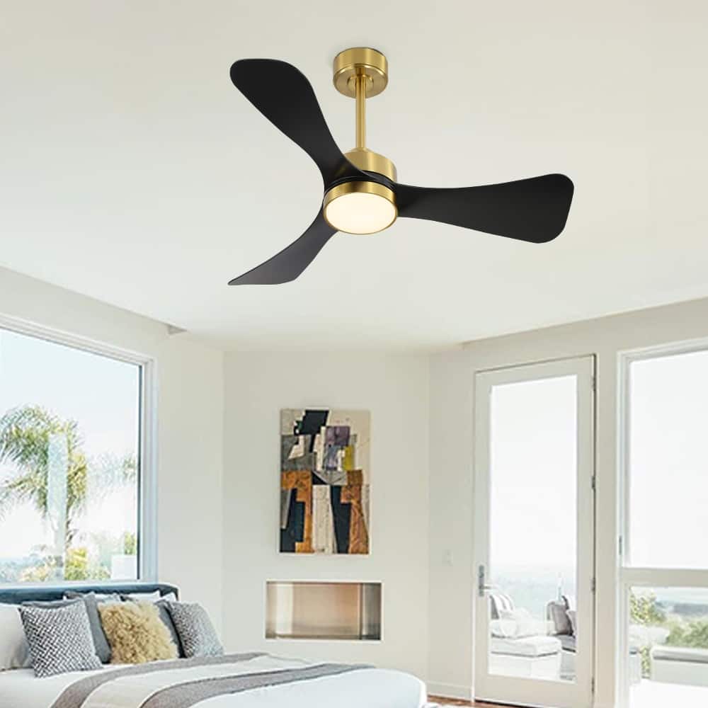 MLiAN 42 inch 3 ABS Blades Smart LED Ceiling Fan with Remote... - 42"