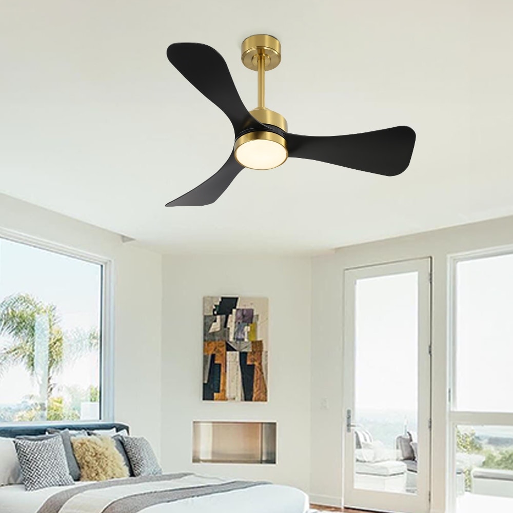 MLiAN 42 inch 3 ABS Blades Smart LED Ceiling Fan with Remote... - 42"