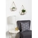 preview thumbnail 2 of 9, Kate and Laurel Prouve Metal Wall Shelves 2 pc set - 2 Piece