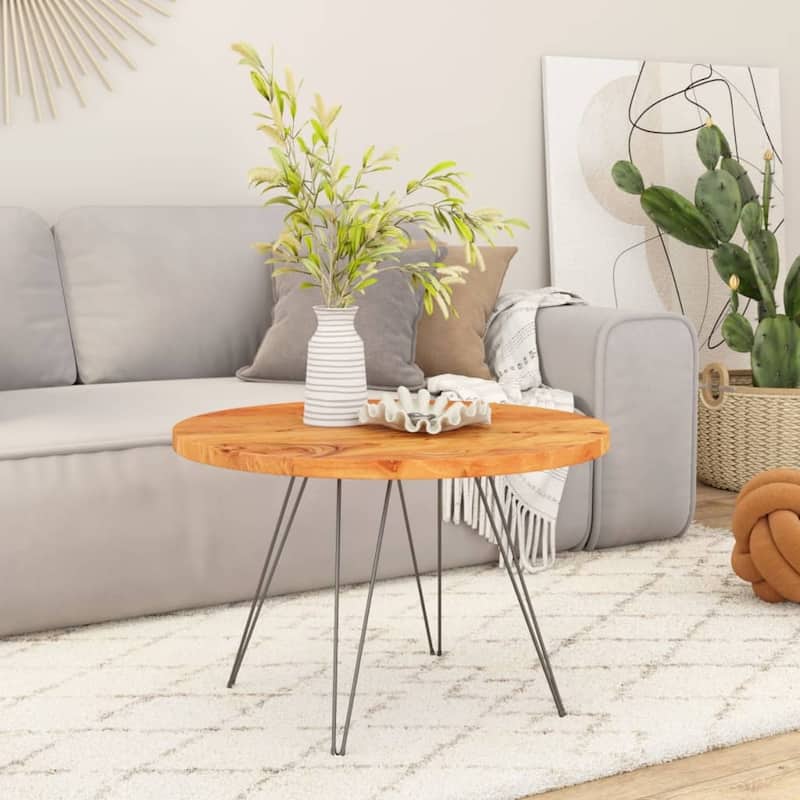 vidaXL Table Top Replacement Coffee Dining Room Furniture Round Solid Wood