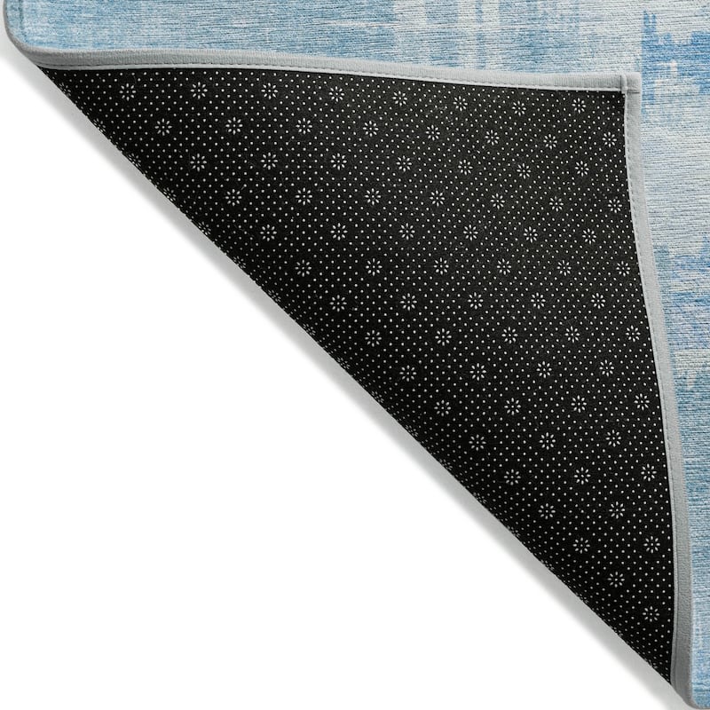 Machine Washable Indoor/ Outdoor Chantille Abstract Modern Rug