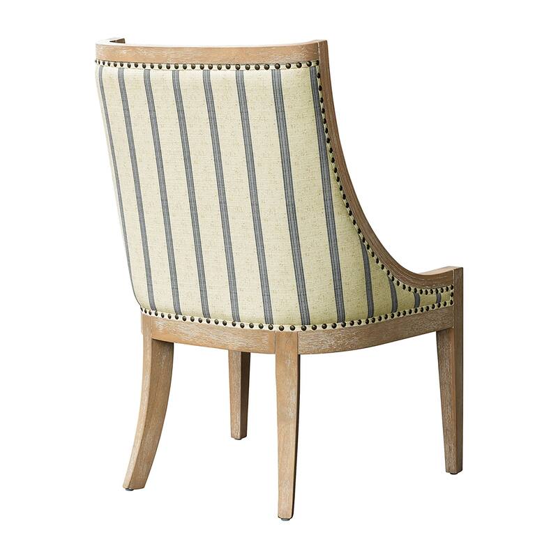 Martha Stewart Bedford Elmcrest Upholstered Dining Chair with Nailhead Trim