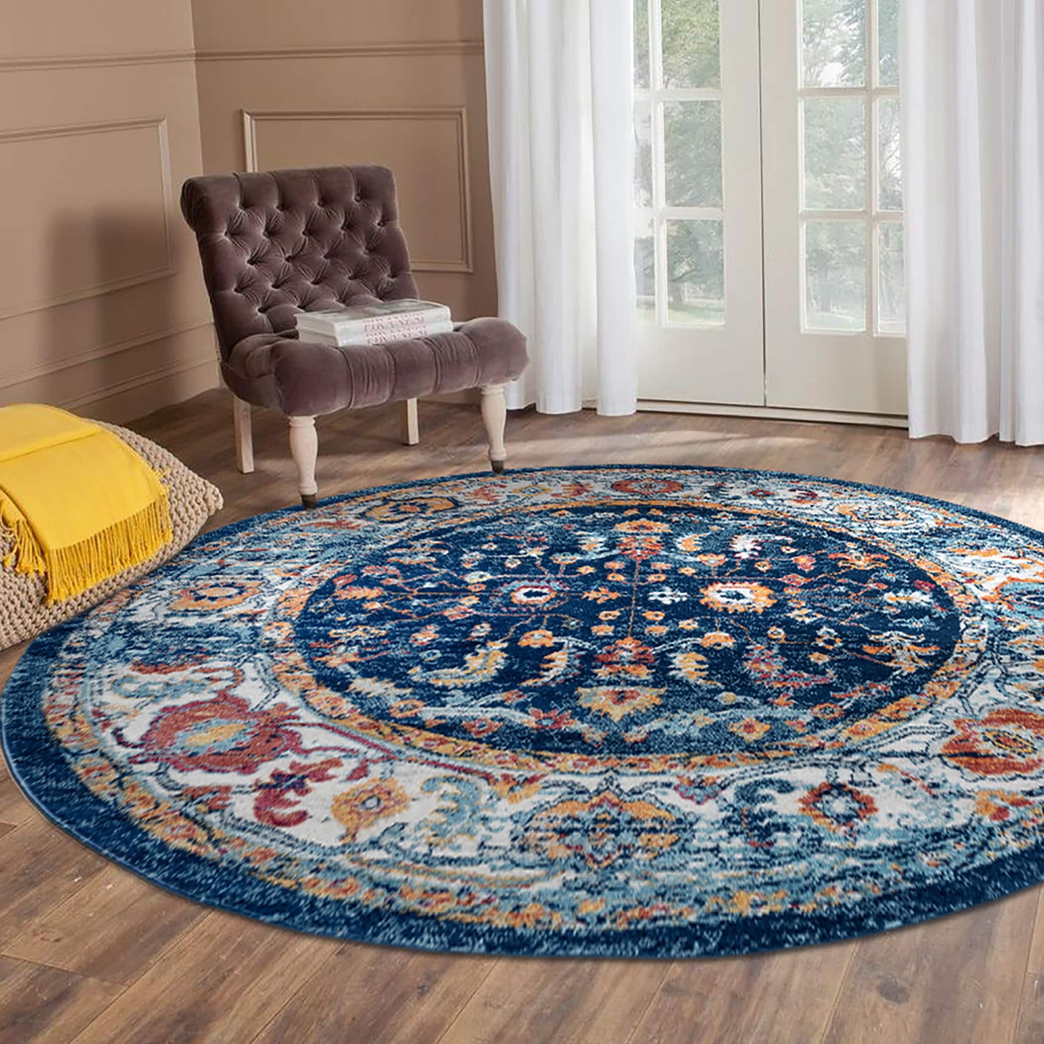 Aurelia Hiro Bordered Area Rug - Overstock - 23144845