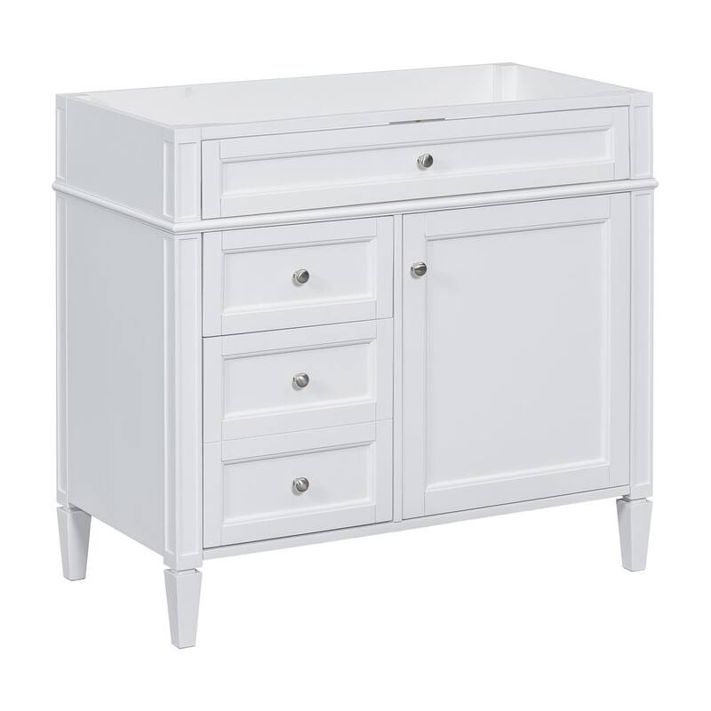 36" Modern Bathroom Vanity with Sink and Medicine Cabinet,2 Soft Closing Doors and 4 Drawers