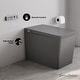 preview thumbnail 2 of 6, Concorde One Piece Smart Toilet 1.28 Gpf In Matte Gray With Heated Bidet, Air Drying, Night Light, Foot Sensor