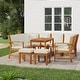 preview thumbnail 81 of 83, vidaXL 4/5/6/7/9/11 Piece Patio Dining Set with Cushions Solid Wood Acacia