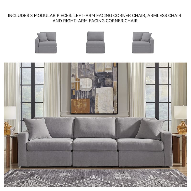 Signature Design by Ashley Modmax 3-Piece Sofa - 108" W x 37" D x 36" H