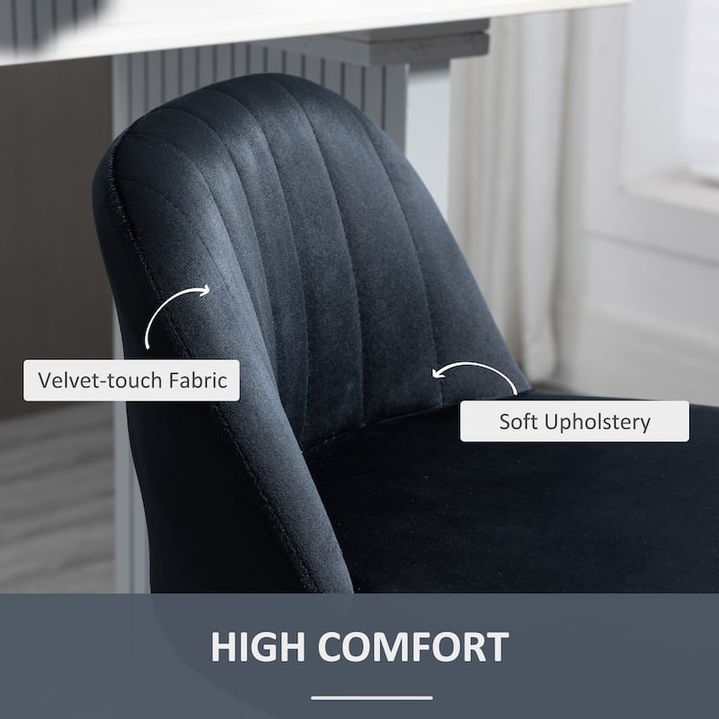 Set of 2 Height Adjustable Velvet Swivel Bar Stools with Steel Frame and Thick Foam Seats for Kitchen