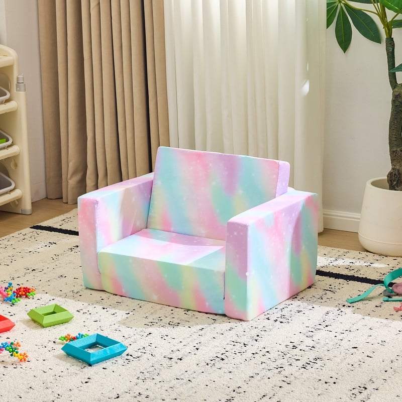 1-Piece Full Sponge Kids Single Folding Sofa Bed Kids Sofa