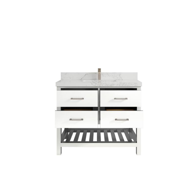 Willow Collections 42 in. W x 22 in. D Parker Single Sink Bathroom Vanity with Countertop