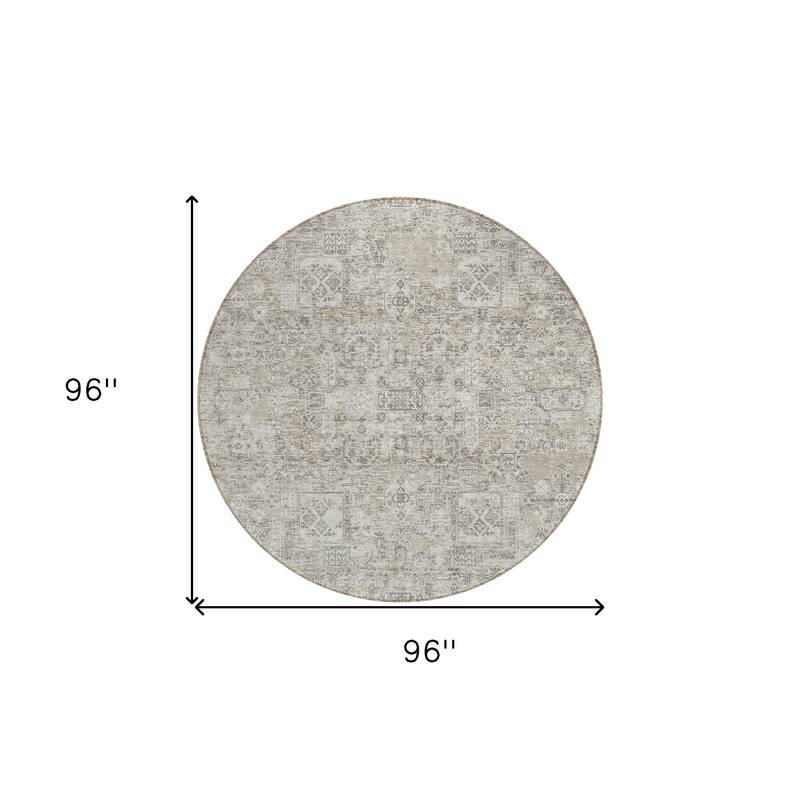 HomeRoots Floral Transitional Rectangle Outdoor Rug