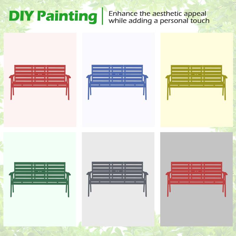 Gymax Outdoor Fir Wood Bench w/ Foldable Middle Table w/ Backrest &