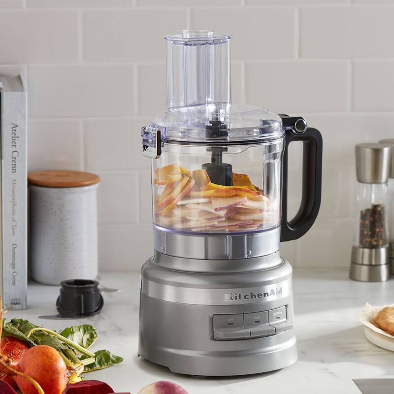 KitchenAid Easy Store 7-Cup Food Processor in Contour Silver