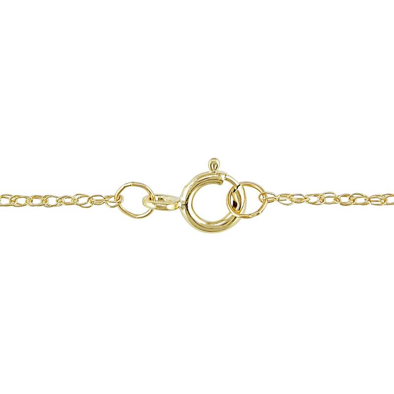 2ct Round Diamond Solitaire Pendant Yellow Gold Enhanced