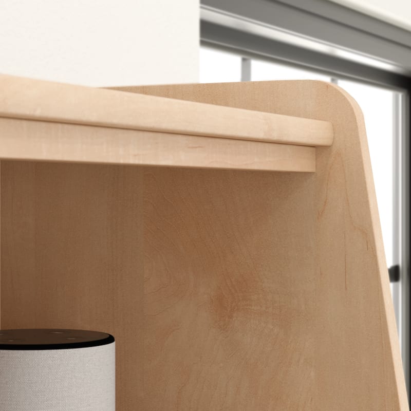 Wood Library Hutch with Adjustable Shelves, Brown - 29.37" W x 14.49" D x 34.21" H