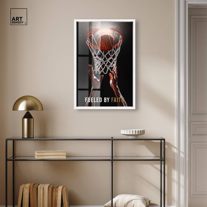 Fueled by Faith Basketball Shadowbox by Art Remedy