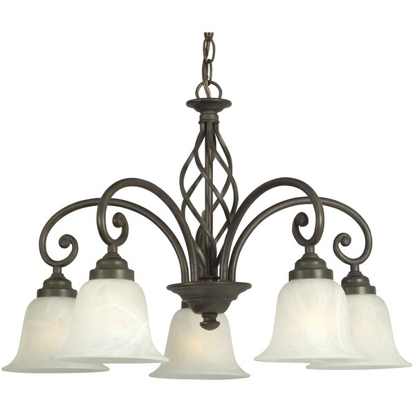 Dolan Designs 185 5 Light Down Lighting Chandelier From The Dolan Designs 185 5 Light Down Lighting Chandelier From The Wicker Park Collection Olde World