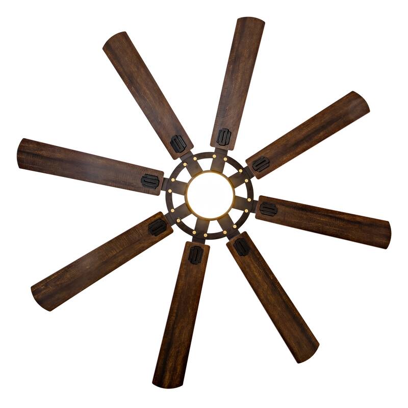 72" 8-Blade Ceiling Fan with Remote Control, Reversible Dimmable Fan Light, 6-Speed Quiet DC Motor
