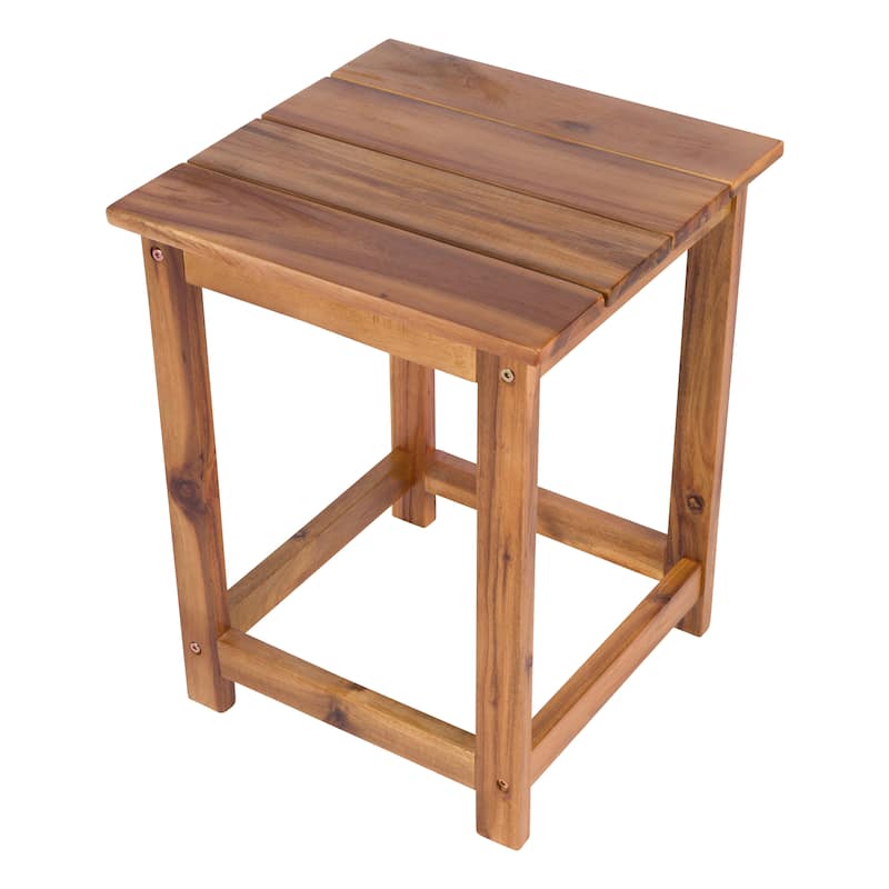 Sonoma Modern Outdoor Acacia Side Table - Oak