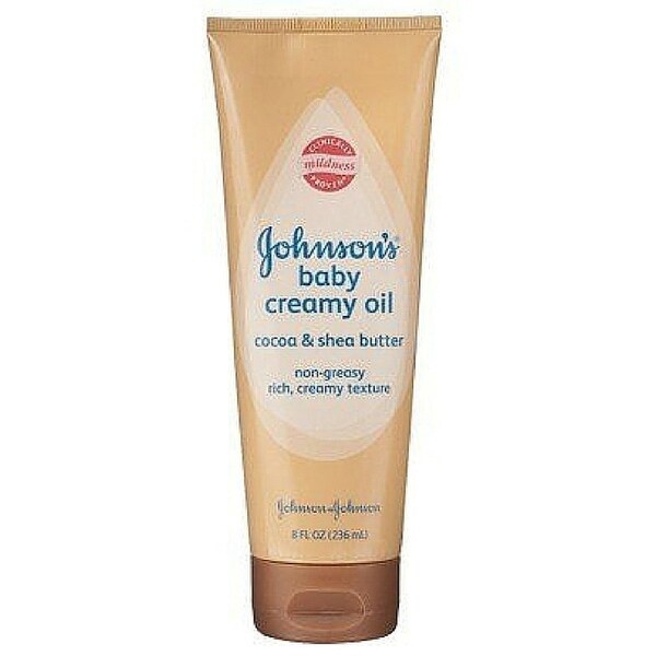 JOHNSON'S Baby Creamy Oil, Cocoa & Shea Butter 8 oz Free Shipping On