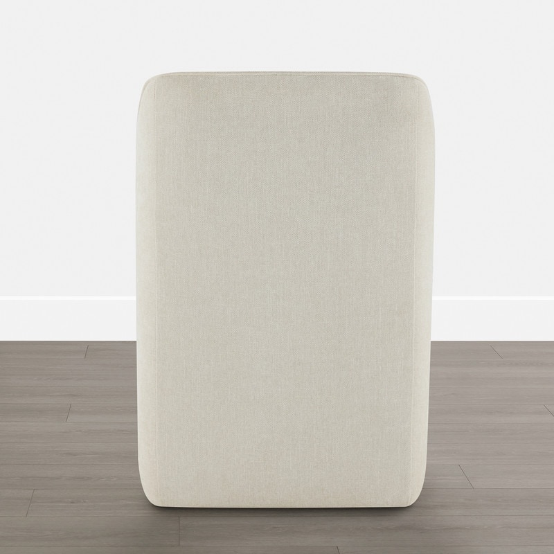 Spruce & Spring Modern Upholstered Dining Chair with Hidden Casters