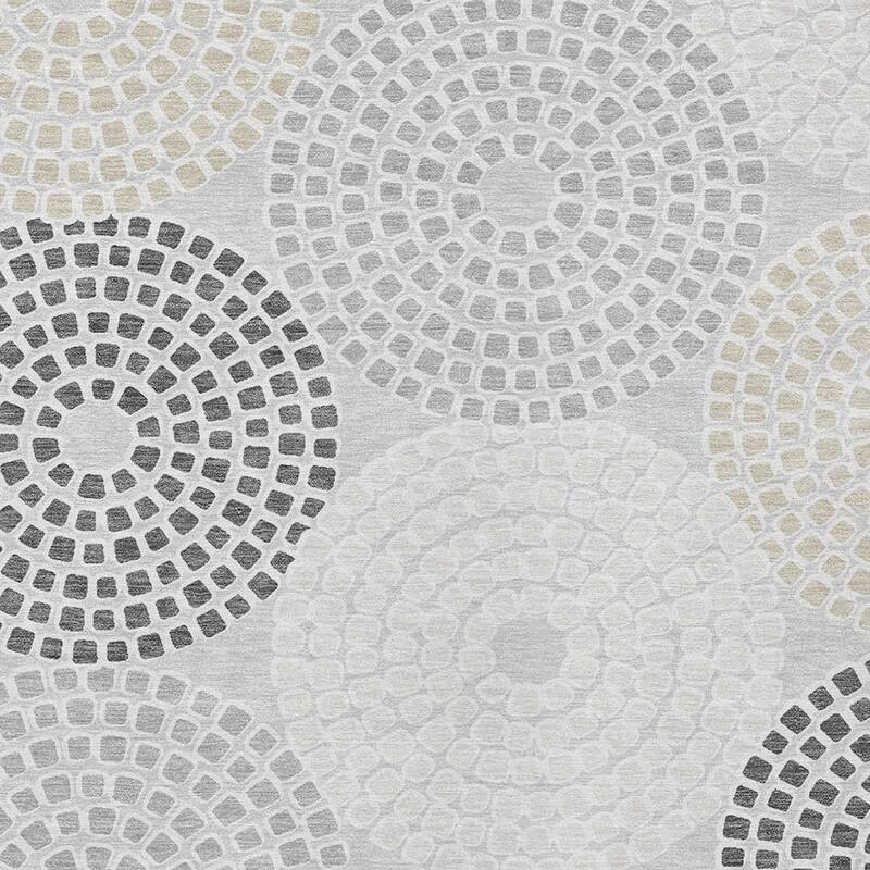 HomeRoots Geometric Transitional Rectangle Outdoor Rug
