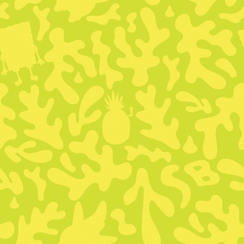 RoomMates SpongeBob SquarePants Underwater Yellow Peel and Stick Wallpaper - N/A