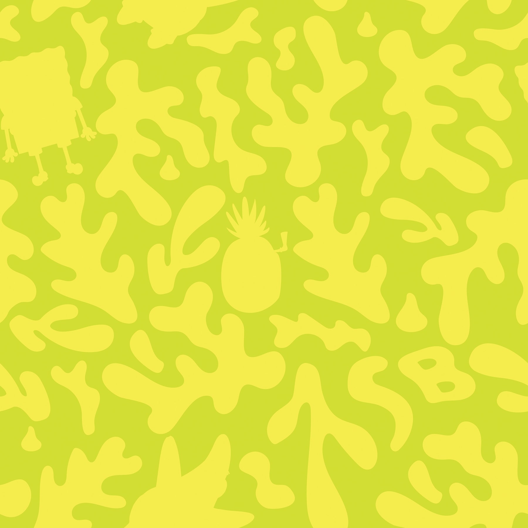 RoomMates SpongeBob SquarePants Underwater Yellow Peel and Stick Wallpaper - N/A