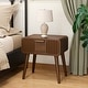 preview thumbnail 21 of 40, COSIEST Modern Brown Nightstand with Drawers