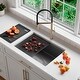 preview thumbnail 2 of 13, STYLISH 27 inch Stainless Steel 16G Workstation Sink Dura-Tek Finish