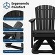 preview thumbnail 10 of 54, Set of 2 HDPE Adirondack Swivel Gliders, Outdoor Patio Chair Set