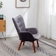 preview thumbnail 42 of 50, Carson Carrington Aasen Silky Velvet Tufted Accent Chair with Ottoman