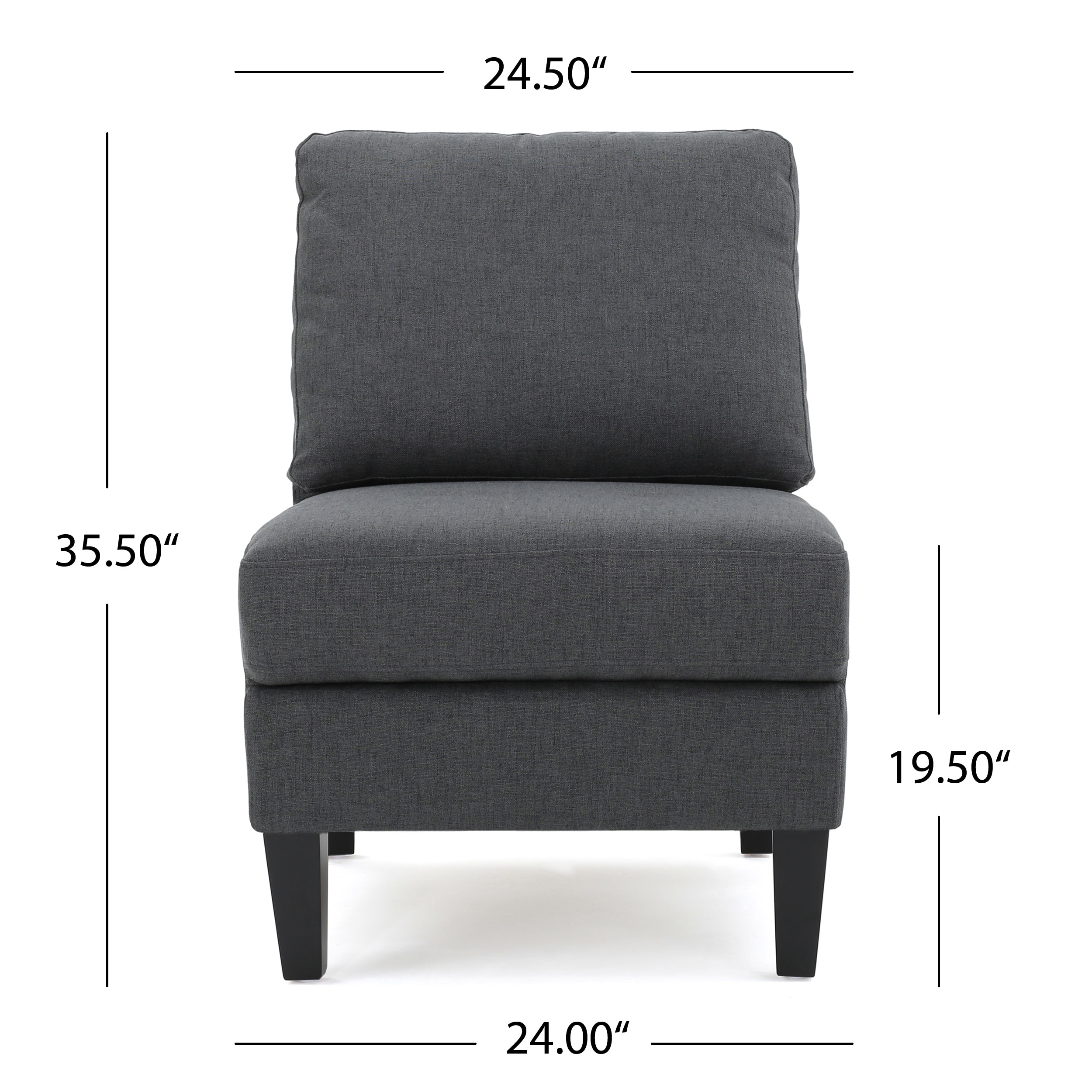 Chamberly armless 2025 chair