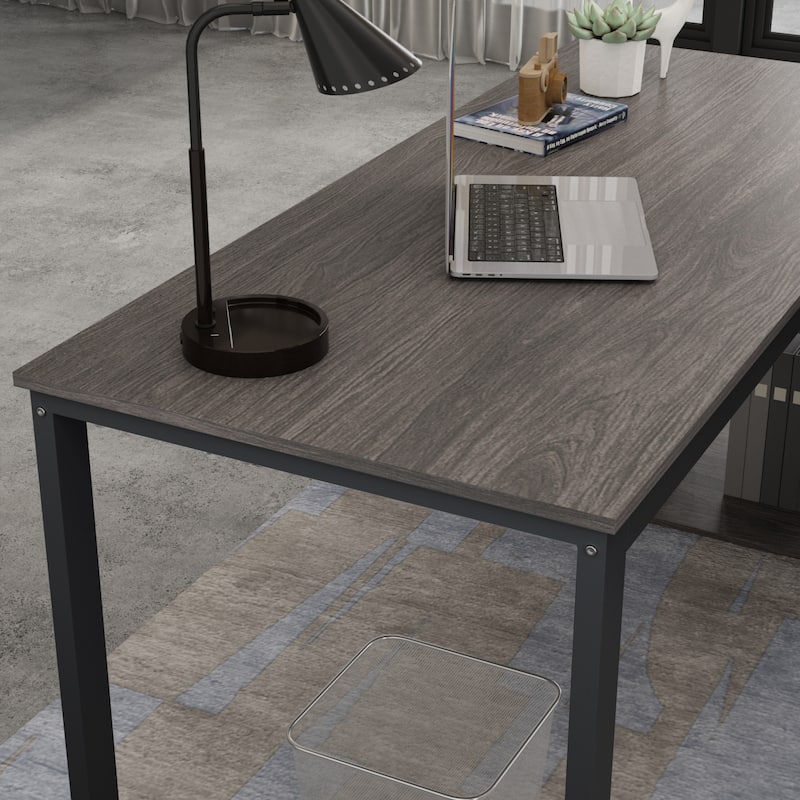 55" L-Shaped Computer Desk - Storage Workstation - 5 Colors Large