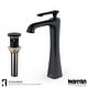 preview thumbnail 6 of 32, Karran Woodburn Single Hole Single Handle Vessel Bathroom Faucet with Matching Pop-Up Drain Matte Black
