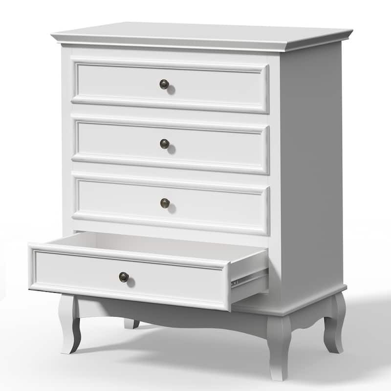 RoyalCraft White 4 Drawer Dresser