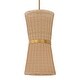 preview thumbnail 1 of 5, Quorum International 6123-2 Fairview 2 Light 10" Wide Pendant with Brushed Brass