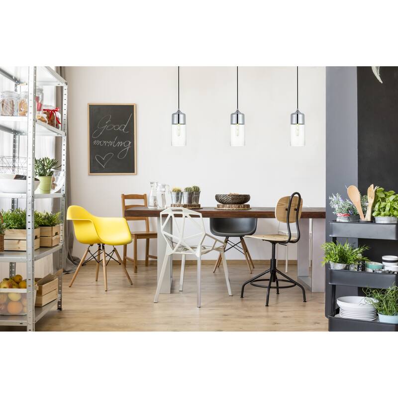 Elegant Lighting Ashwell Single Light 5" Wide Mini Pendant with Clear