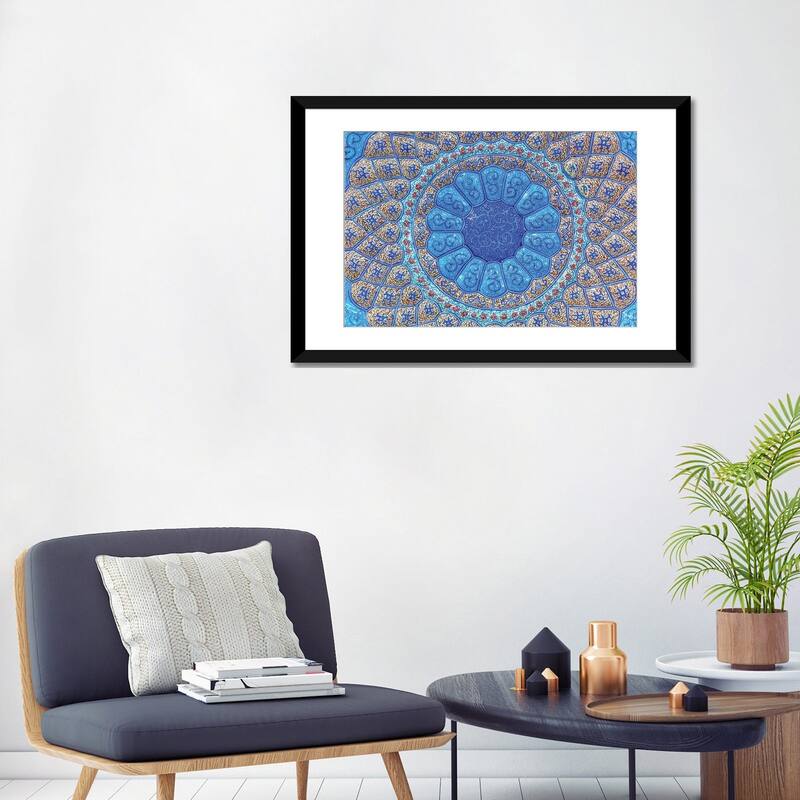 iCanvas "Ancient Arab Islamic Designs. Blue Pottery, Madaba, Jordan" by William Perry