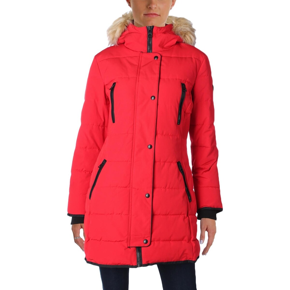 Shop Guess Womens Parka Coat Winter Puffer Overstock 19822475