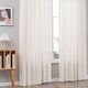 preview thumbnail 29 of 36, Linen Textured Light Filtering Back Tap/ Rod Pocket Curtain Panels (Set of 2)