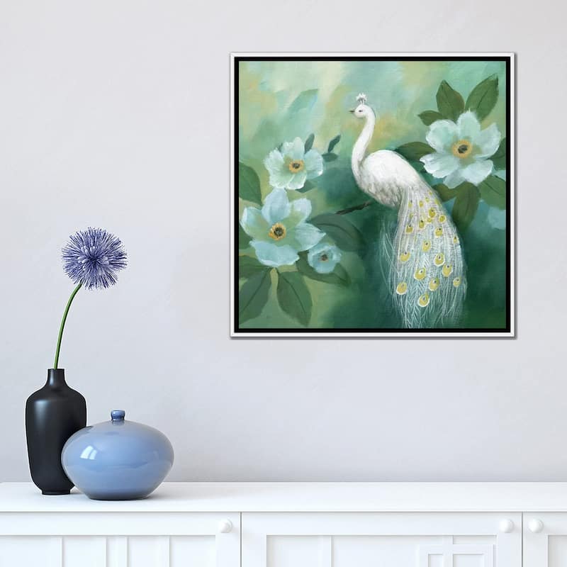 iCanvas "Proud Peacock" by Nan Framed Canvas Print