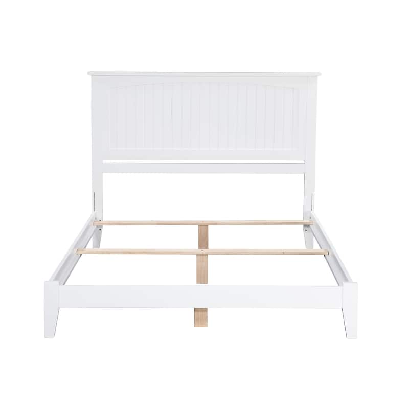 Traditional Bed Frame with Footboard - HomeStock Renaissance Revival Style Bed